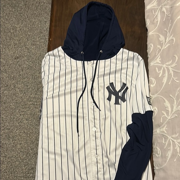 Other - Pinstripe Hoodie Jersey